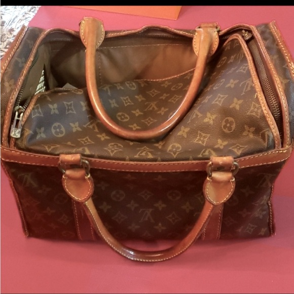 🥳WOW!!!!BOW WOW!!!LOUIS VUITTON monogram SAC CHIEN (40) TRAVEL BAG FOR YOUR PET. - Picture 11 of 13